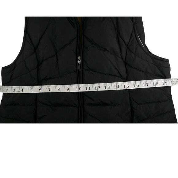 Kenneth Cole Reaction Women's Black Puff Vest Size Large Chic Minimalist Urban - Picture 7 of 8